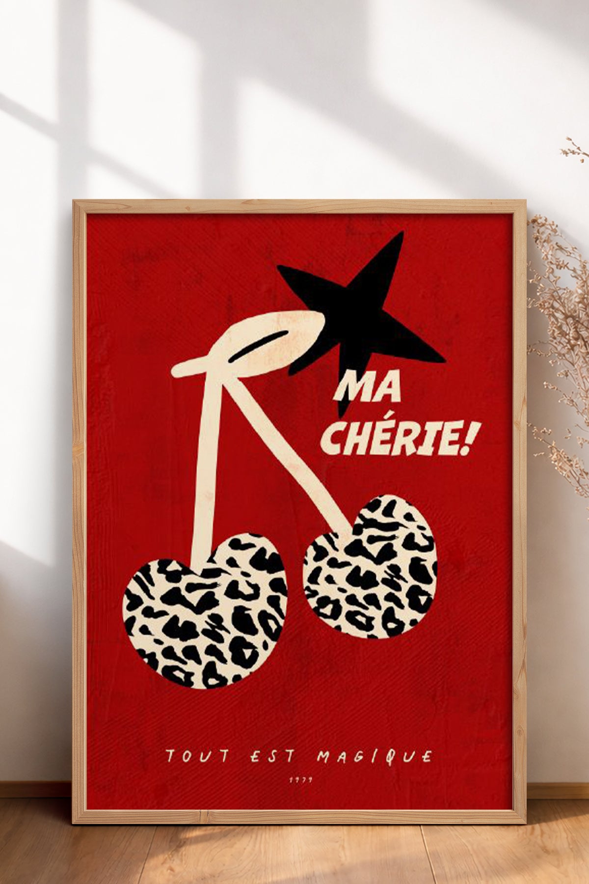 HOMEPACK Ahşap Çerçeveli Tablo Çerçeveli Poster Sanatsal Modern Duvar Dekoru BEK-8002