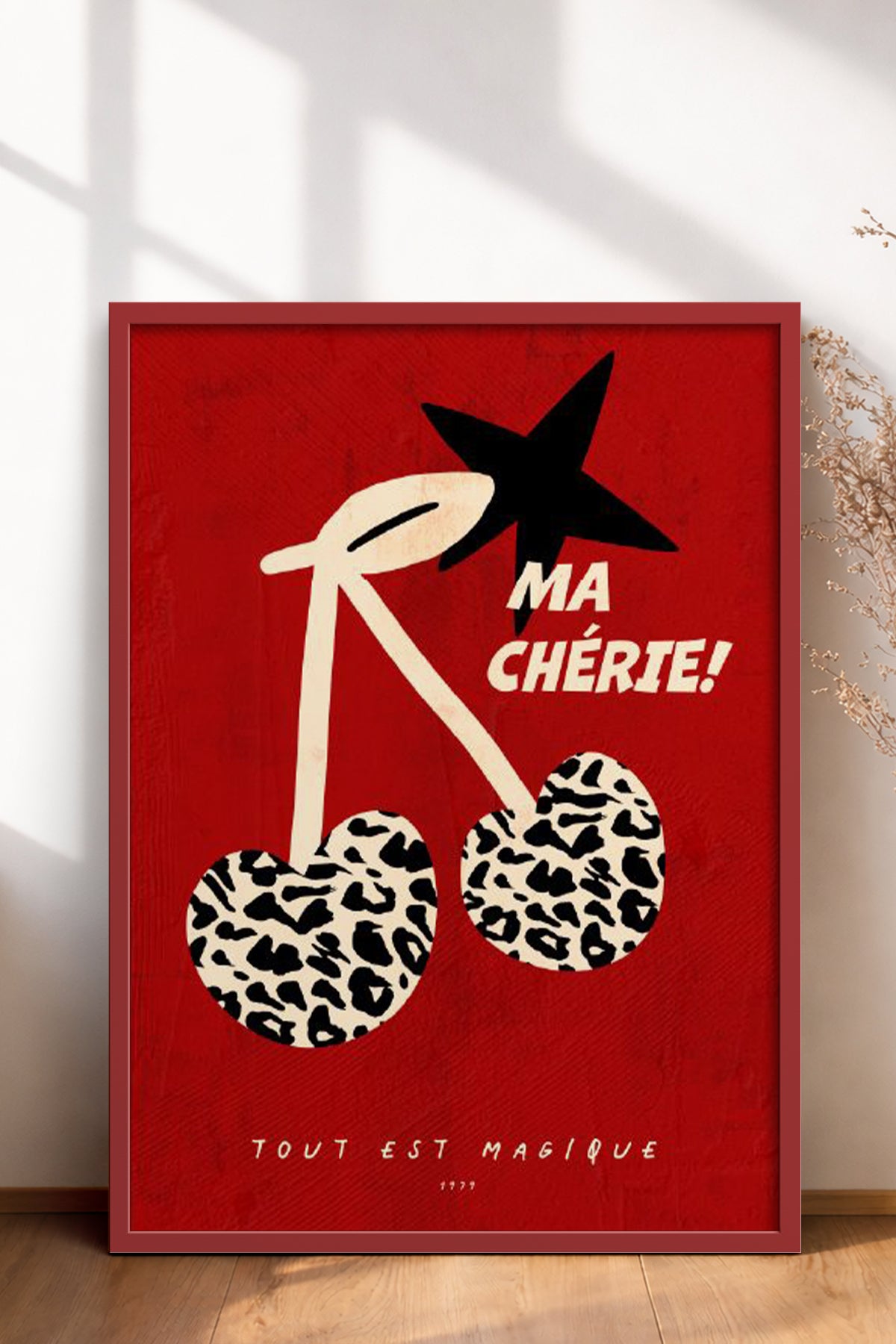 HOMEPACK Ahşap Çerçeveli Tablo Çerçeveli Poster Sanatsal Modern Duvar Dekoru BEK-8002