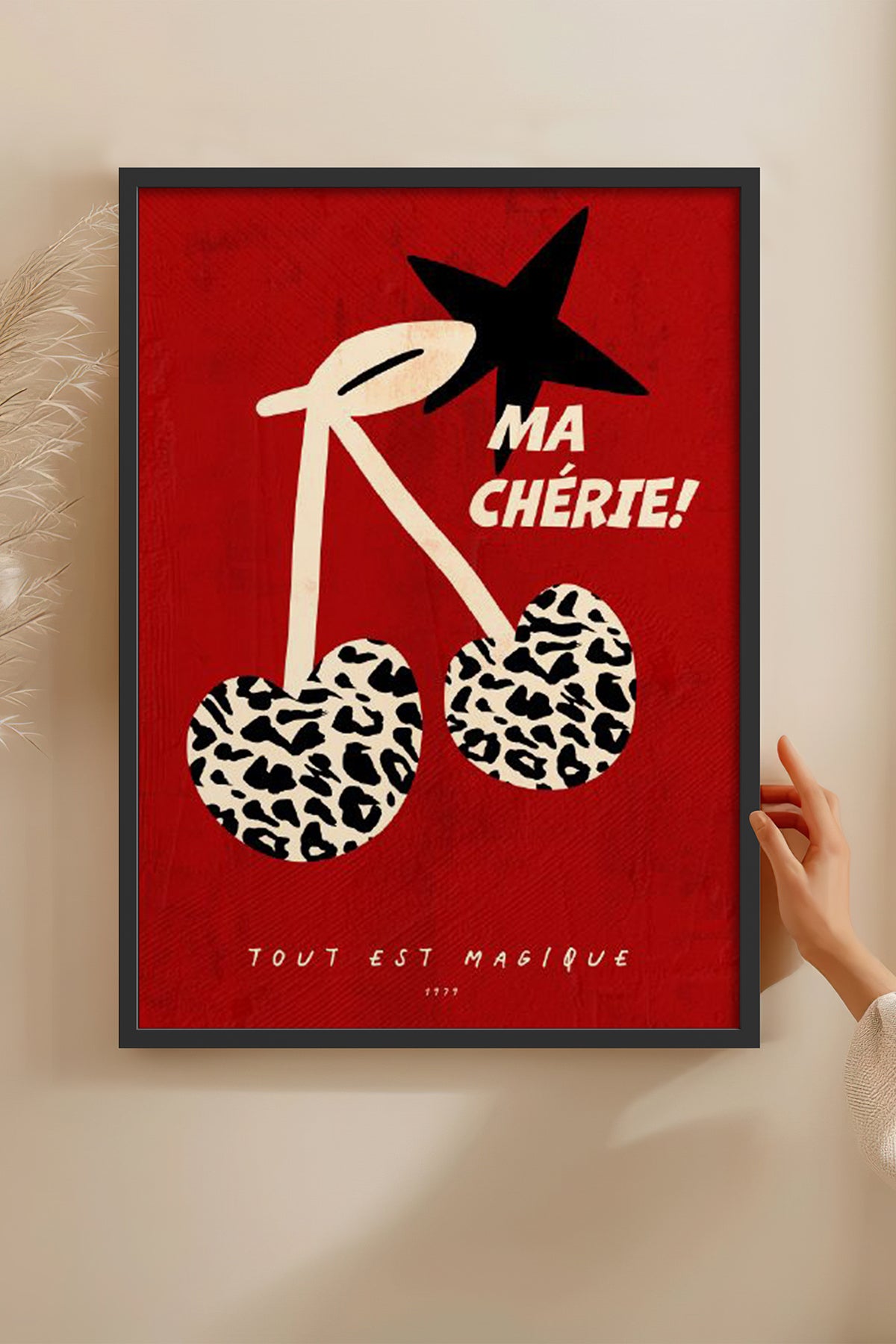 HOMEPACK Ahşap Çerçeveli Tablo Çerçeveli Poster Sanatsal Modern Duvar Dekoru BEK-8002