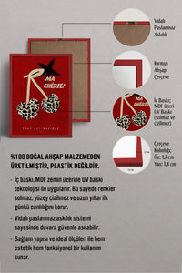 HOMEPACK Ahşap Çerçeveli Tablo Çerçeveli Poster Sanatsal Modern Duvar Dekoru BEK-8002