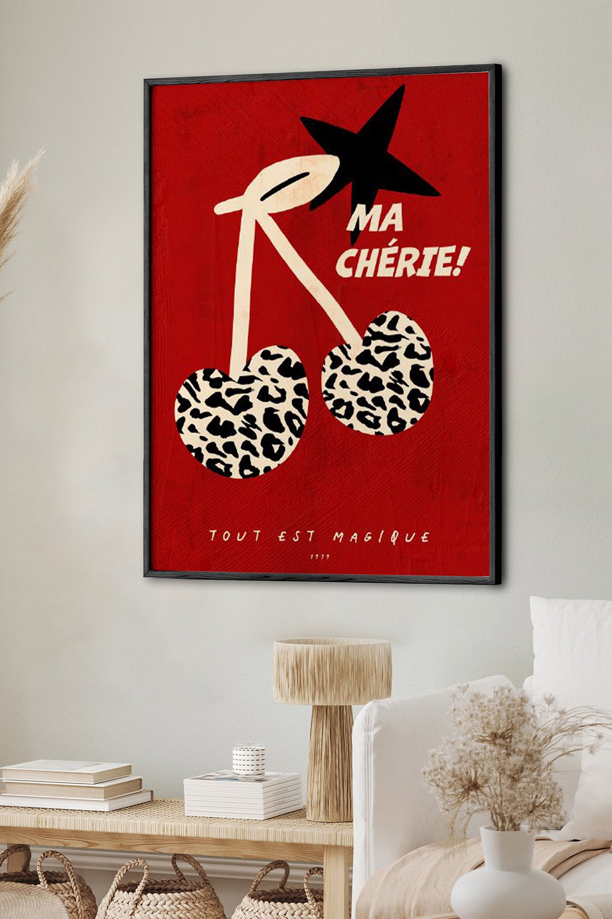 HOMEPACK Ahşap Çerçeveli Tablo Çerçeveli Poster Sanatsal Modern Duvar Dekoru BEK-8002
