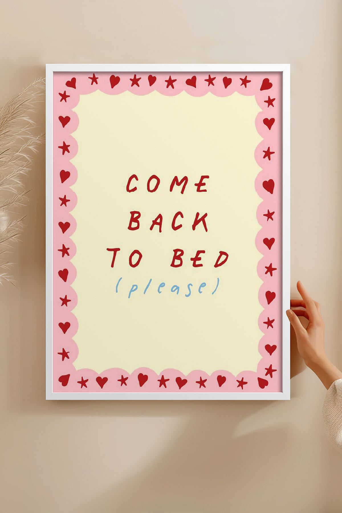 HOMEPACK Ahşap Çerçeveli Tablo Çerçeveli Poster Sanatsal Modern Duvar Dekoru BEK-8003
