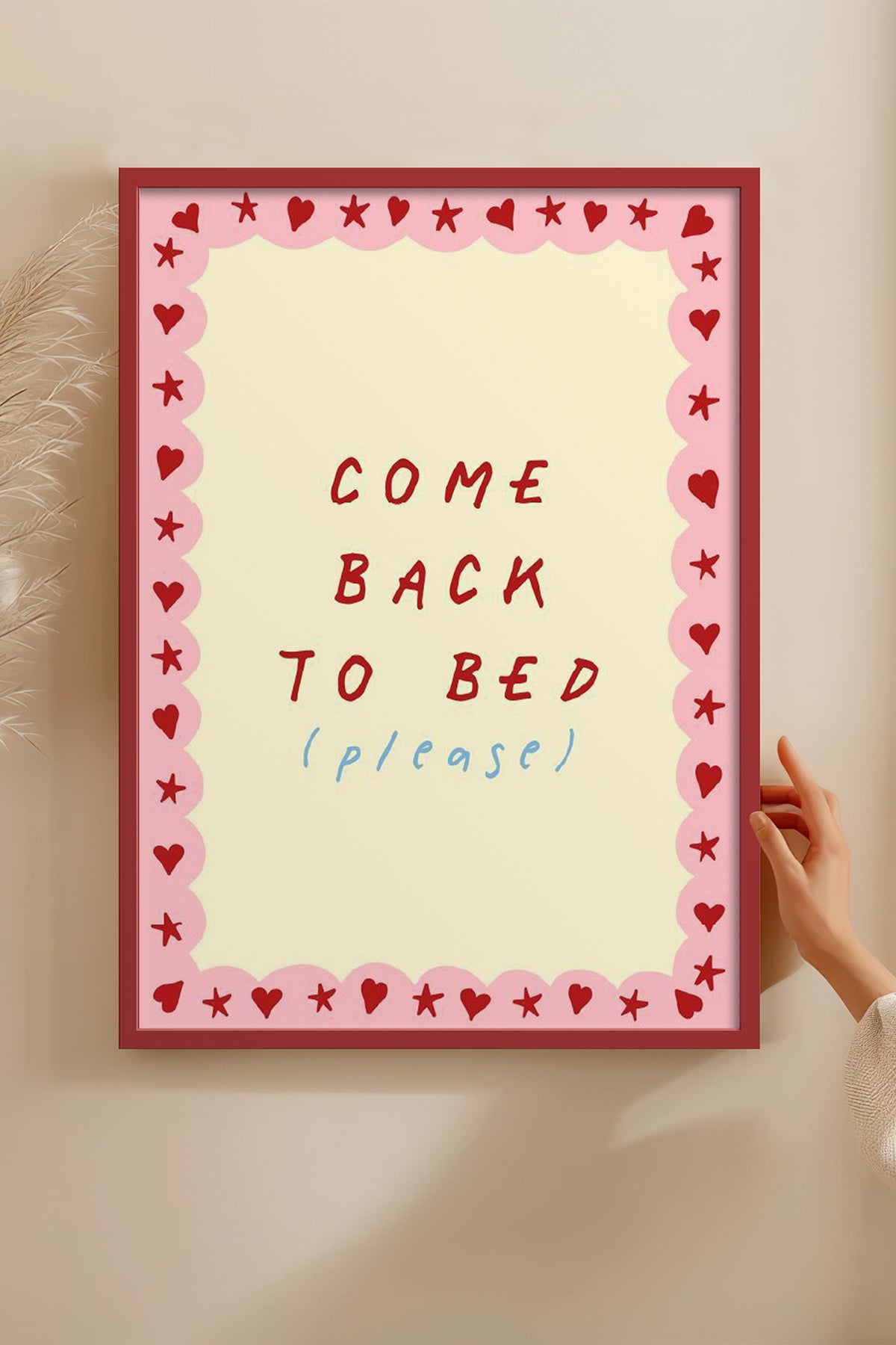 HOMEPACK Ahşap Çerçeveli Tablo Çerçeveli Poster Sanatsal Modern Duvar Dekoru BEK-8003