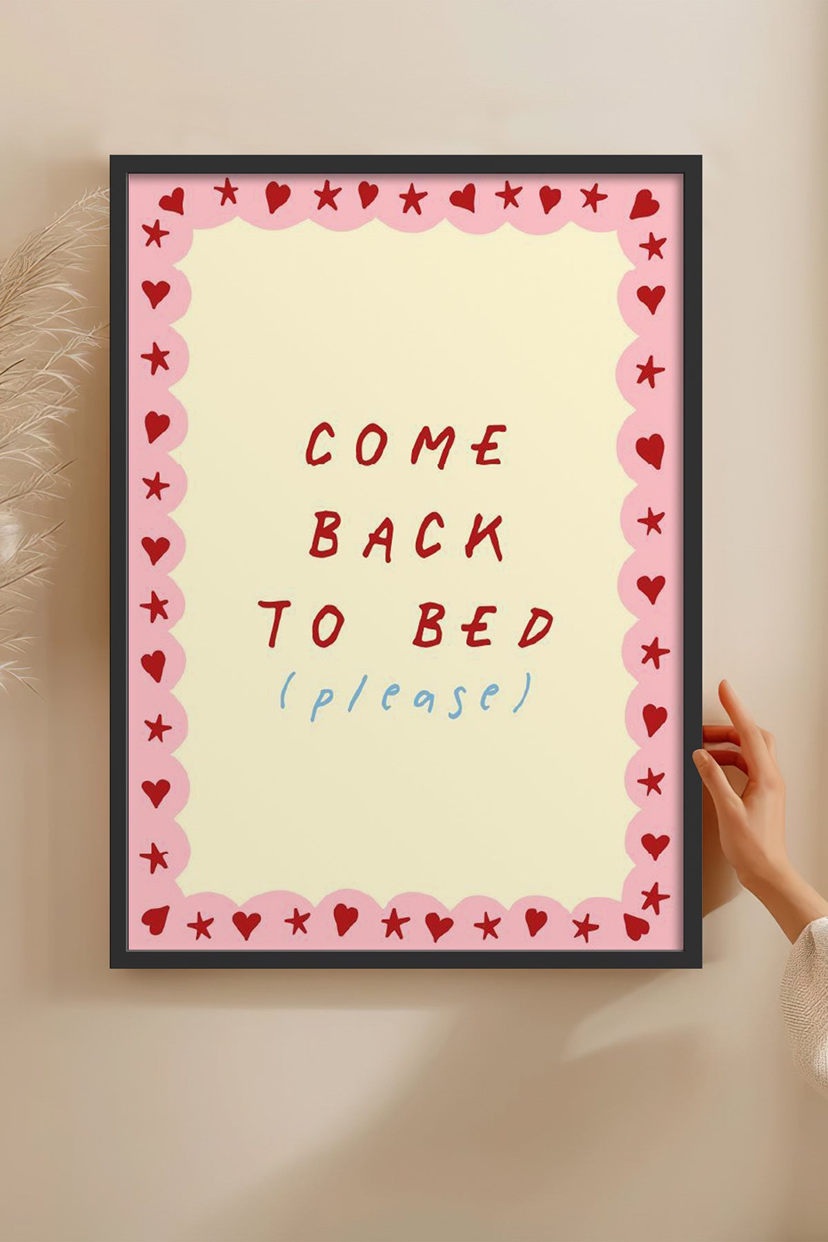 HOMEPACK Ahşap Çerçeveli Tablo Çerçeveli Poster Sanatsal Modern Duvar Dekoru BEK-8003