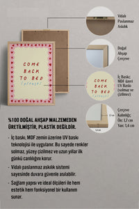 HOMEPACK Ahşap Çerçeveli Tablo Çerçeveli Poster Sanatsal Modern Duvar Dekoru BEK-8003