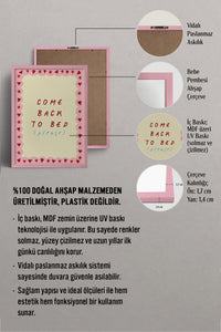 HOMEPACK Ahşap Çerçeveli Tablo Çerçeveli Poster Sanatsal Modern Duvar Dekoru BEK-8003