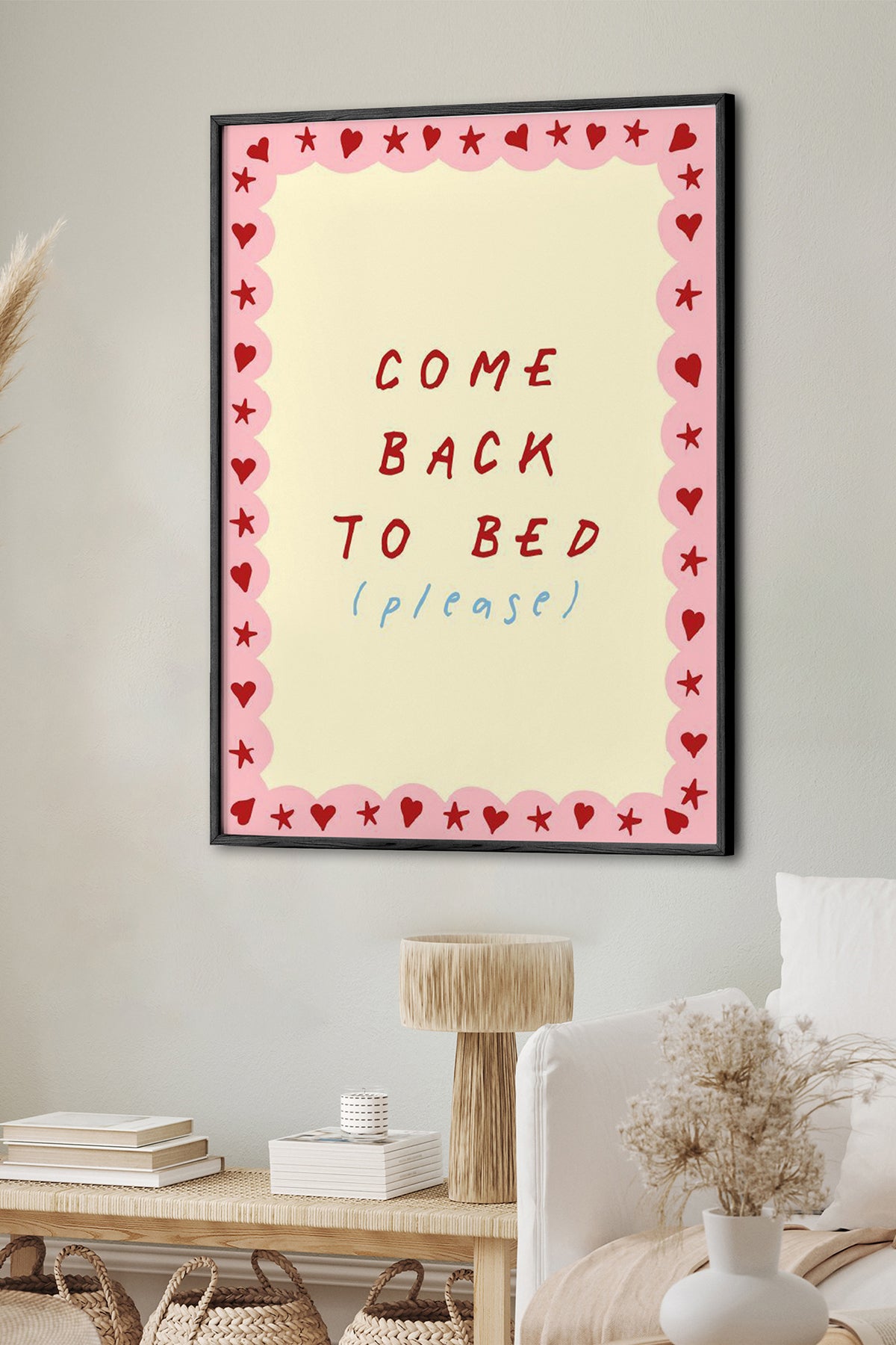 HOMEPACK Ahşap Çerçeveli Tablo Çerçeveli Poster Sanatsal Modern Duvar Dekoru BEK-8003