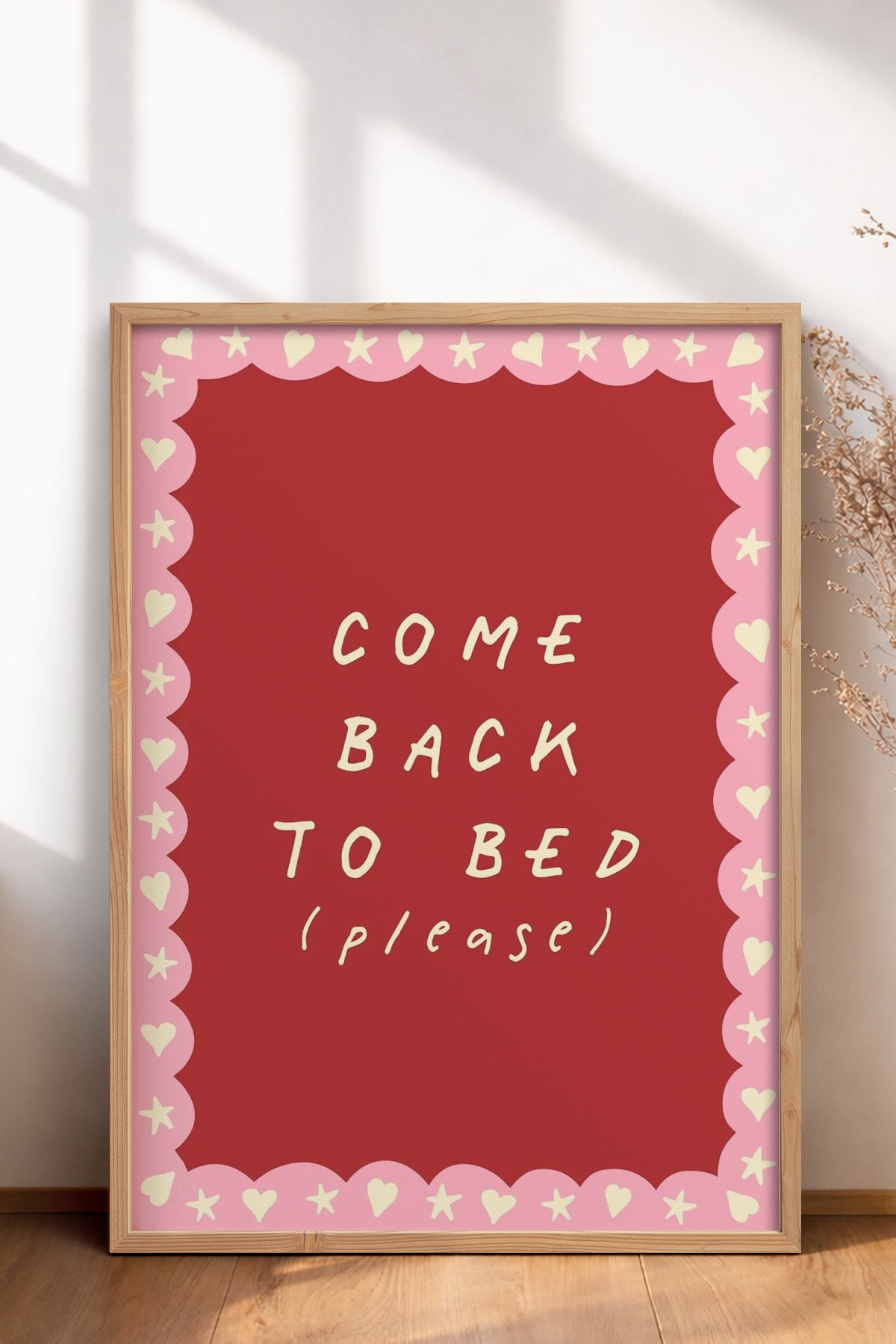 HOMEPACK Ahşap Çerçeveli Tablo Çerçeveli Poster Sanatsal Modern Duvar Dekoru BEK-8004