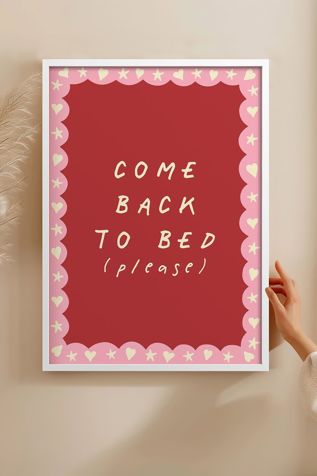 HOMEPACK Ahşap Çerçeveli Tablo Çerçeveli Poster Sanatsal Modern Duvar Dekoru BEK-8004