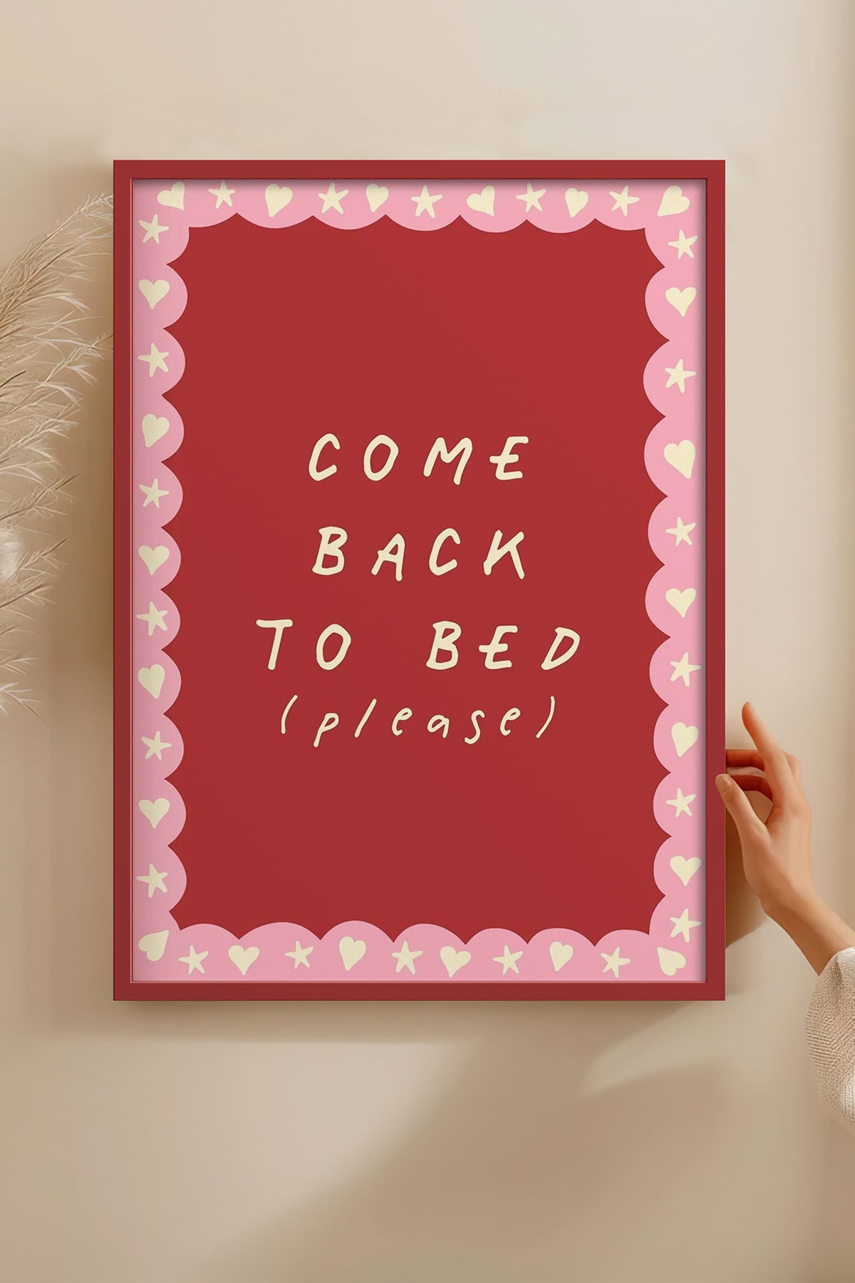 HOMEPACK Ahşap Çerçeveli Tablo Çerçeveli Poster Sanatsal Modern Duvar Dekoru BEK-8004