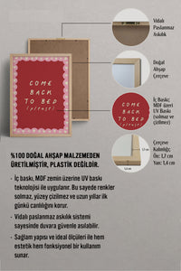 HOMEPACK Ahşap Çerçeveli Tablo Çerçeveli Poster Sanatsal Modern Duvar Dekoru BEK-8004