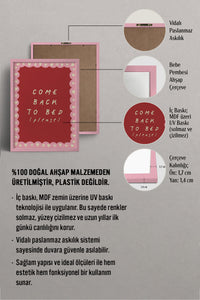HOMEPACK Ahşap Çerçeveli Tablo Çerçeveli Poster Sanatsal Modern Duvar Dekoru BEK-8004