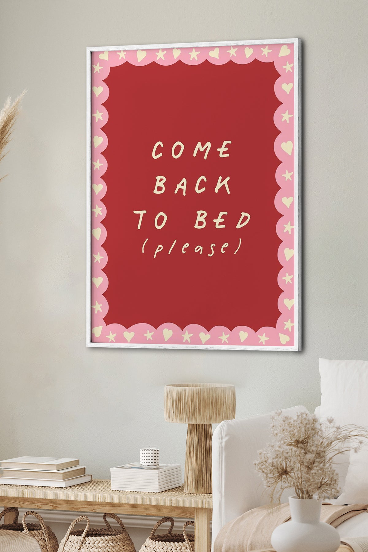 HOMEPACK Ahşap Çerçeveli Tablo Çerçeveli Poster Sanatsal Modern Duvar Dekoru BEK-8004