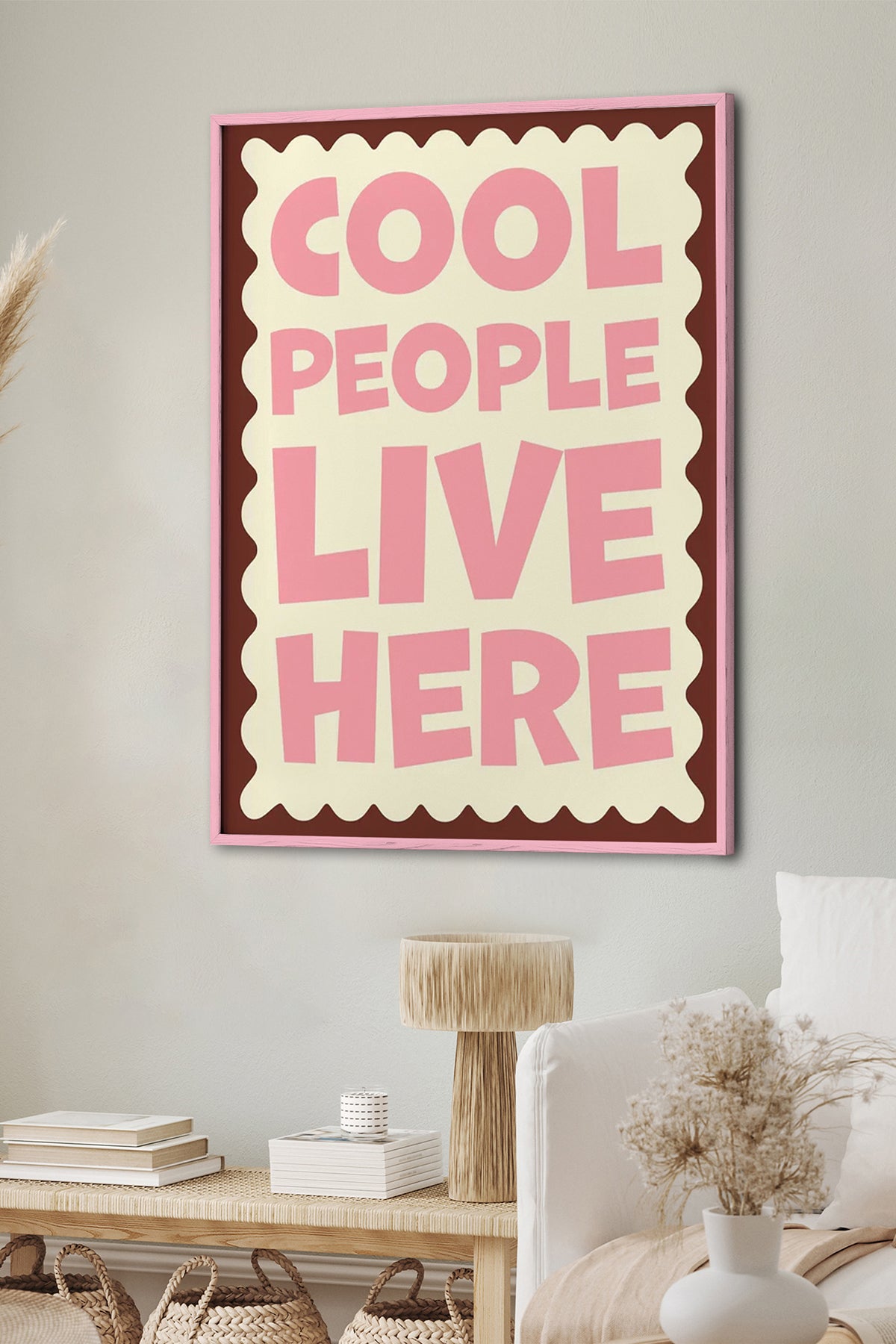 HOMEPACK Ahşap Çerçeveli Tablo Çerçeveli Poster Sanatsal Modern Duvar Dekoru BEK-8005