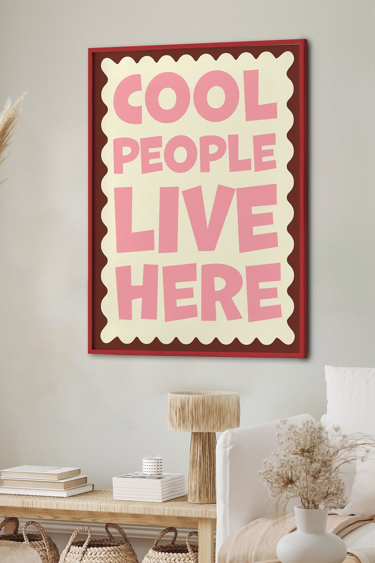 HOMEPACK Ahşap Çerçeveli Tablo Çerçeveli Poster Sanatsal Modern Duvar Dekoru BEK-8005