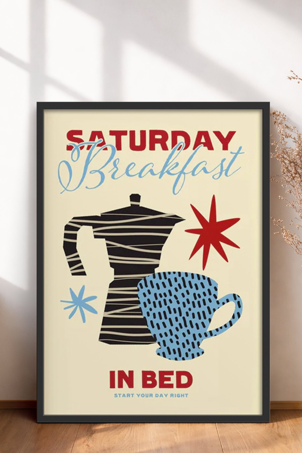 HOMEPACK Ahşap Çerçeveli Tablo Çerçeveli Poster Sanatsal Modern Duvar Dekoru BEK-8006