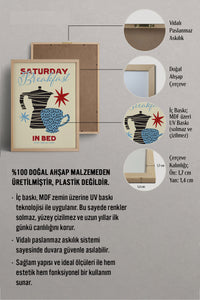 HOMEPACK Ahşap Çerçeveli Tablo Çerçeveli Poster Sanatsal Modern Duvar Dekoru BEK-8006