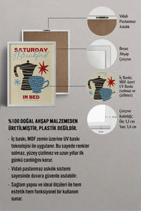 HOMEPACK Ahşap Çerçeveli Tablo Çerçeveli Poster Sanatsal Modern Duvar Dekoru BEK-8006