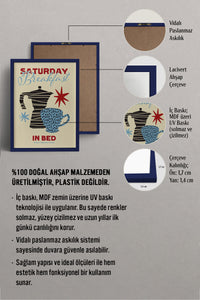 HOMEPACK Ahşap Çerçeveli Tablo Çerçeveli Poster Sanatsal Modern Duvar Dekoru BEK-8006