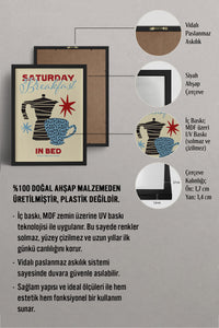 HOMEPACK Ahşap Çerçeveli Tablo Çerçeveli Poster Sanatsal Modern Duvar Dekoru BEK-8006