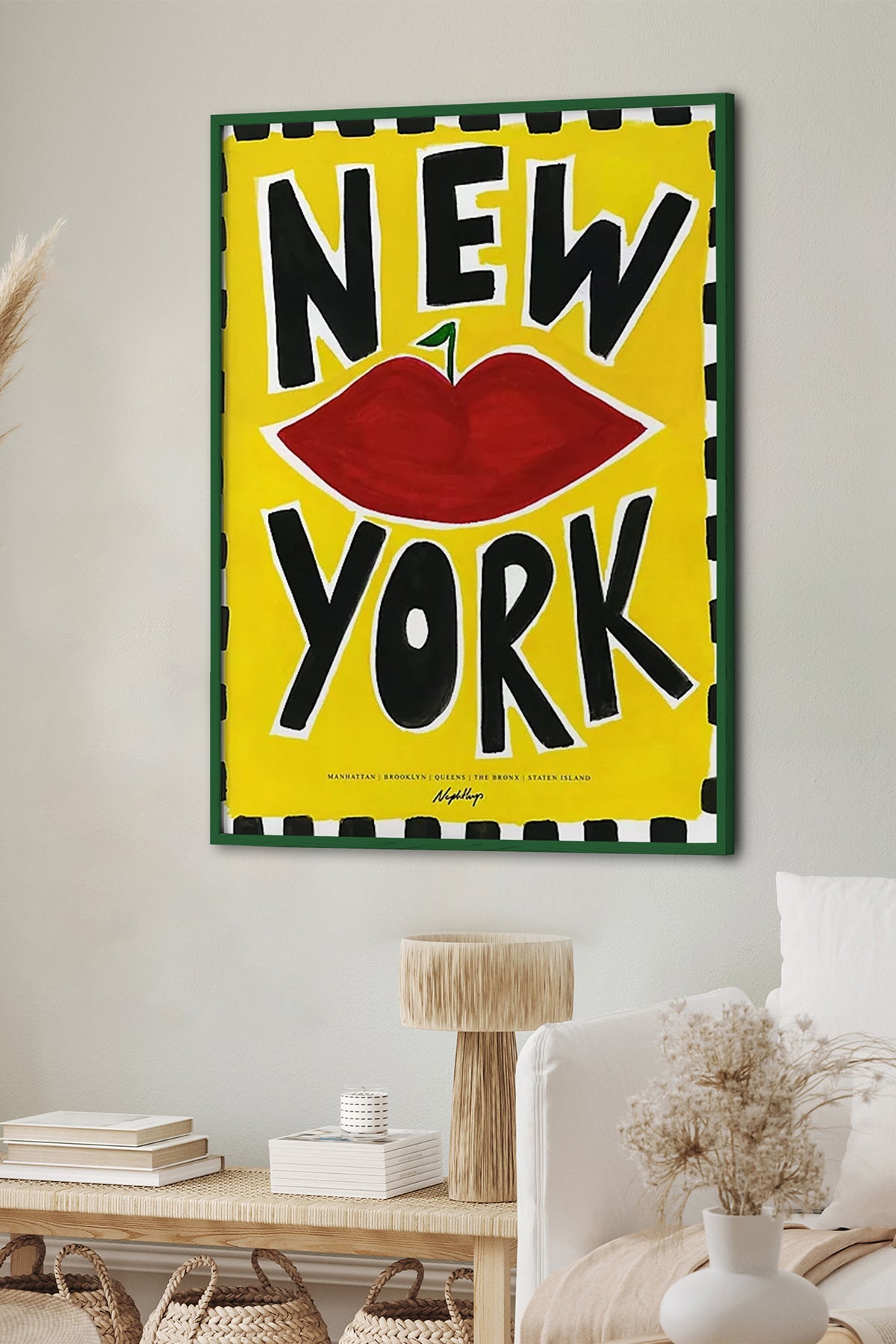 HOMEPACK Ahşap Çerçeveli Tablo Çerçeveli Poster Sanatsal Modern Duvar Dekoru BEK-8007