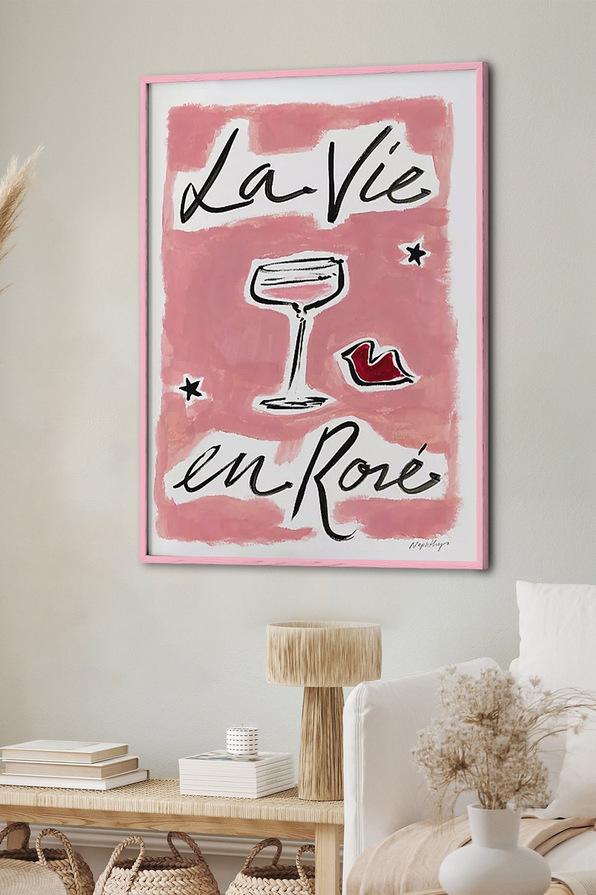 HOMEPACK Ahşap Çerçeveli Tablo Çerçeveli Poster Sanatsal Modern Duvar Dekoru BEK-8008