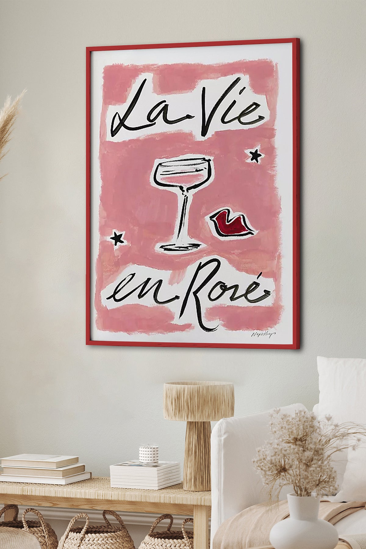 HOMEPACK Ahşap Çerçeveli Tablo Çerçeveli Poster Sanatsal Modern Duvar Dekoru BEK-8008