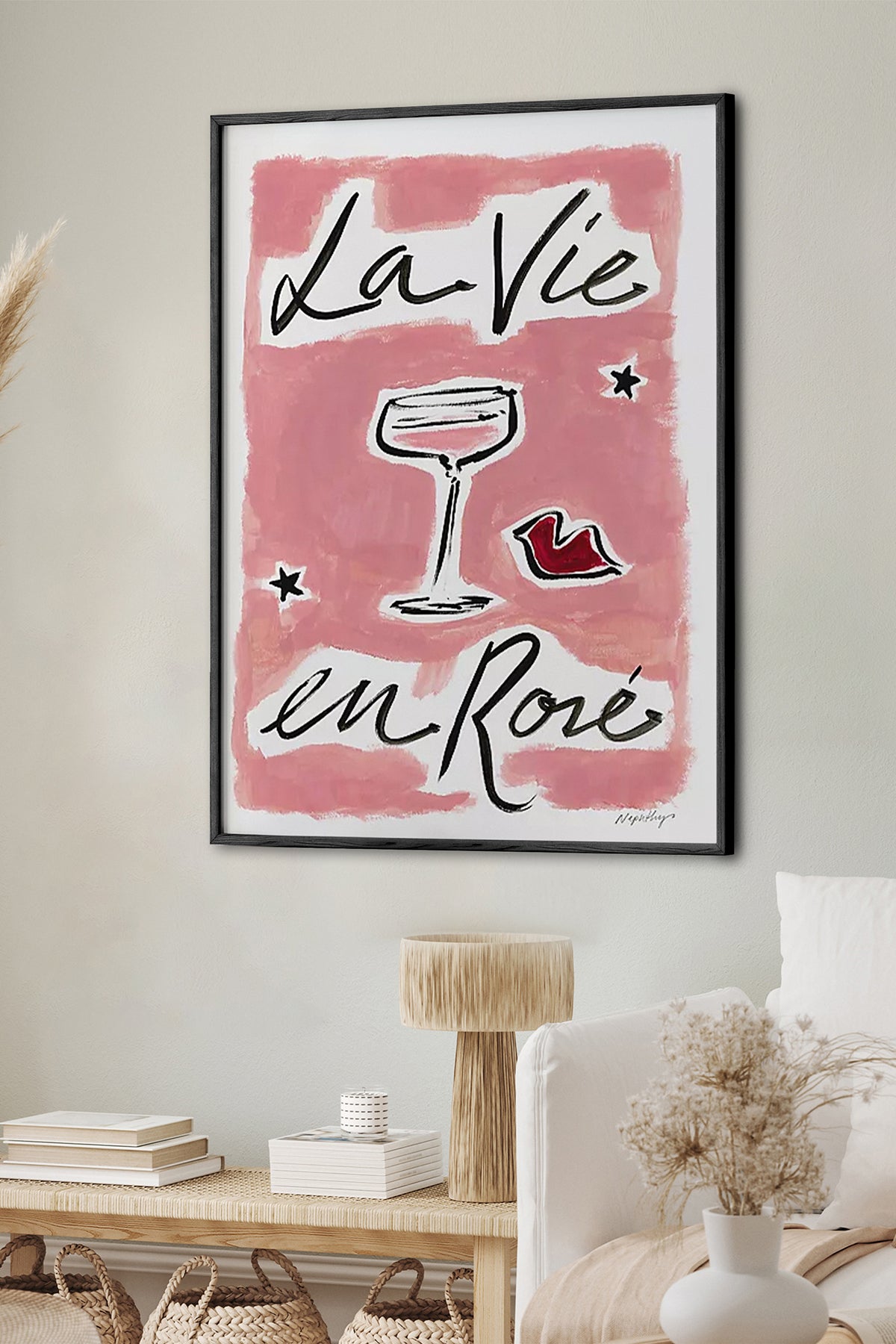 HOMEPACK Ahşap Çerçeveli Tablo Çerçeveli Poster Sanatsal Modern Duvar Dekoru BEK-8008