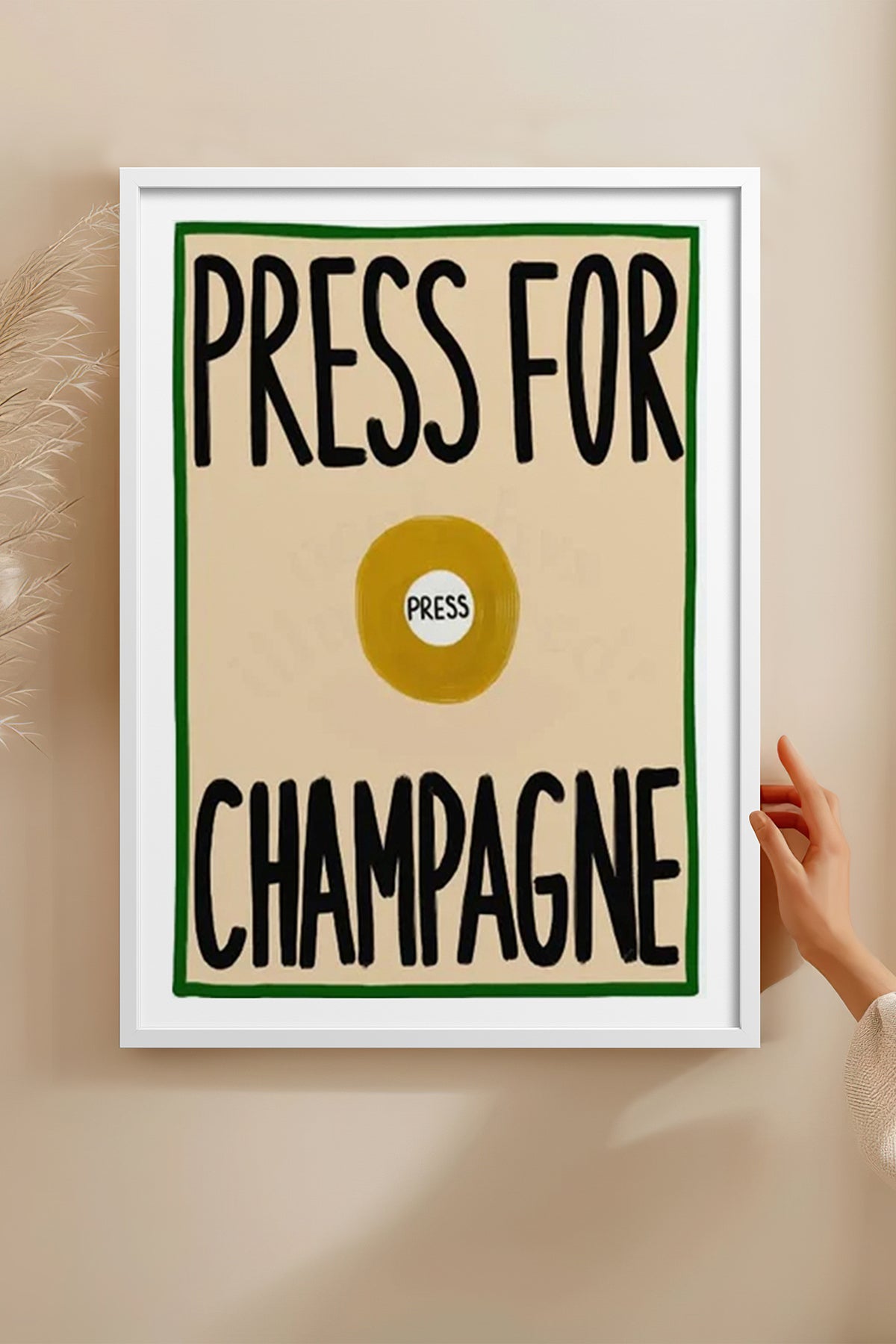 HOMEPACK Ahşap Çerçeveli Tablo Çerçeveli Poster Sanatsal Modern Duvar Dekoru BEK-8009