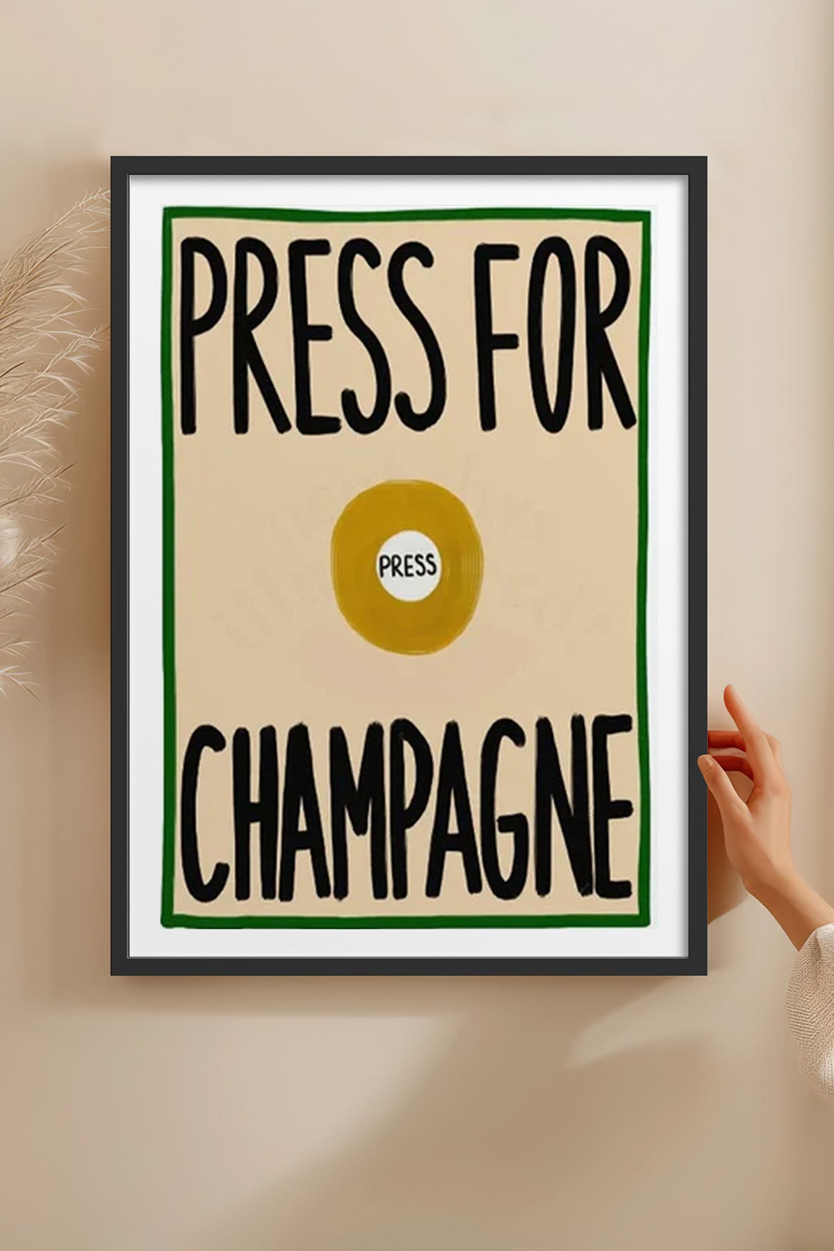 HOMEPACK Ahşap Çerçeveli Tablo Çerçeveli Poster Sanatsal Modern Duvar Dekoru BEK-8009