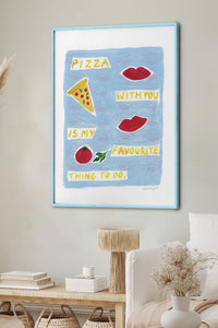 HOMEPACK Ahşap Çerçeveli Tablo Çerçeveli Poster Sanatsal Modern Duvar Dekoru BEK-8010