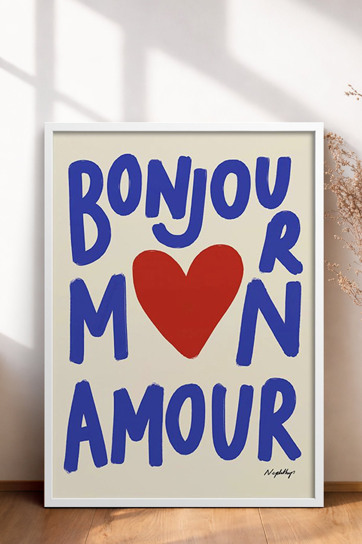 HOMEPACK Ahşap Çerçeveli Tablo Çerçeveli Poster Sanatsal Modern Duvar Dekoru BEK-8011
