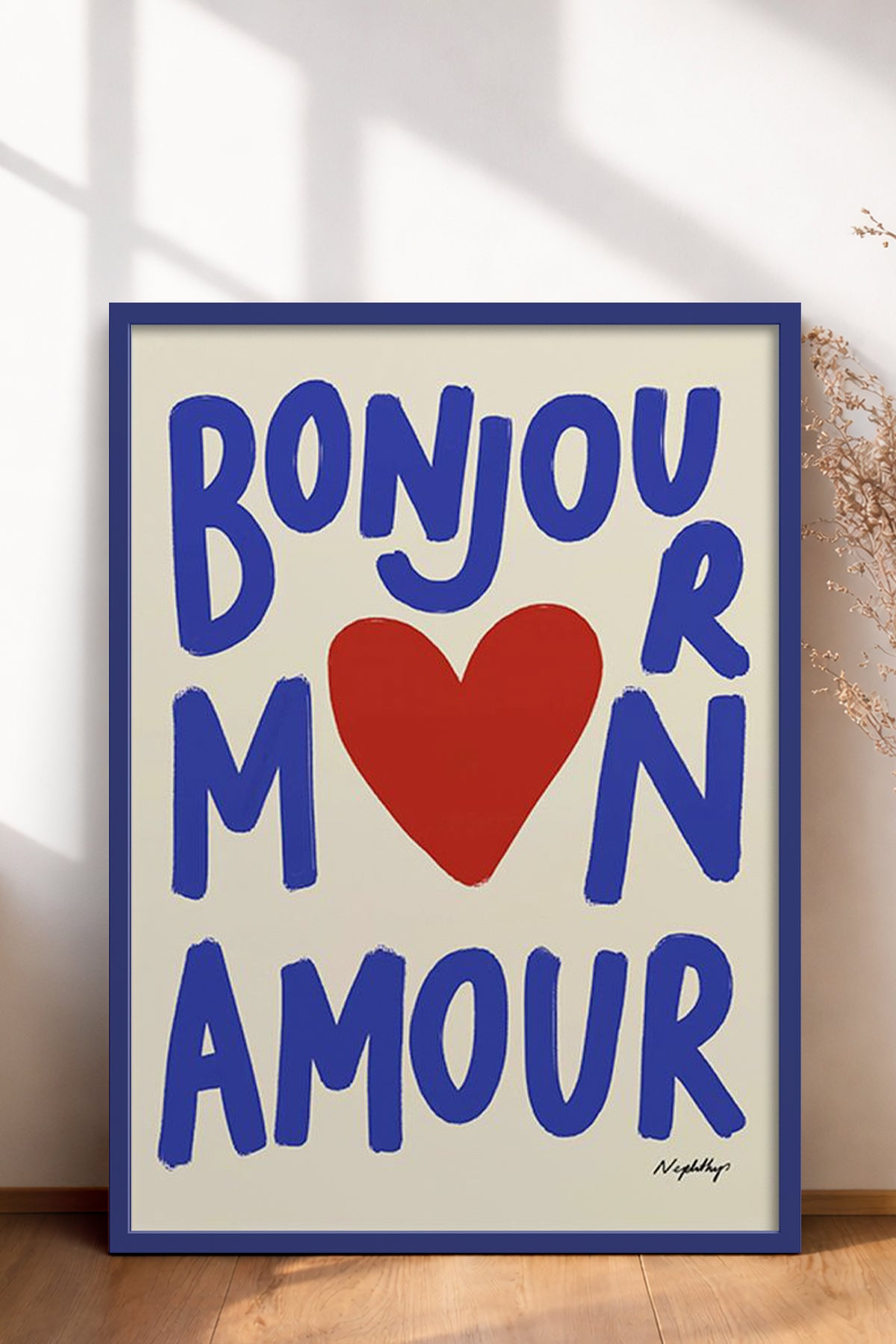 HOMEPACK Ahşap Çerçeveli Tablo Çerçeveli Poster Sanatsal Modern Duvar Dekoru BEK-8011