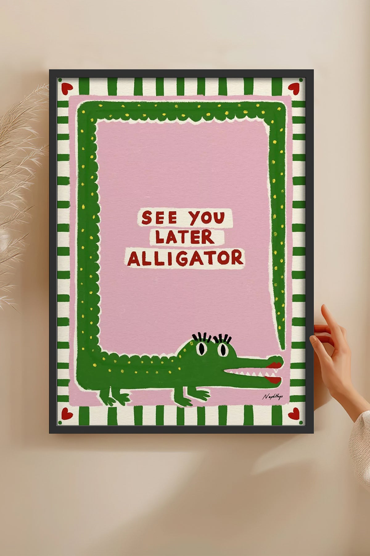 HOMEPACK Ahşap Çerçeveli Tablo Çerçeveli Poster Sanatsal Modern Duvar Dekoru BEK-8012