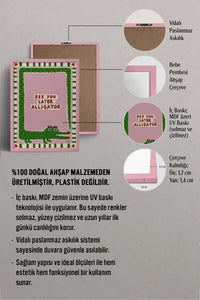 HOMEPACK Ahşap Çerçeveli Tablo Çerçeveli Poster Sanatsal Modern Duvar Dekoru BEK-8012