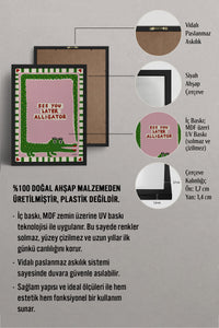 HOMEPACK Ahşap Çerçeveli Tablo Çerçeveli Poster Sanatsal Modern Duvar Dekoru BEK-8012