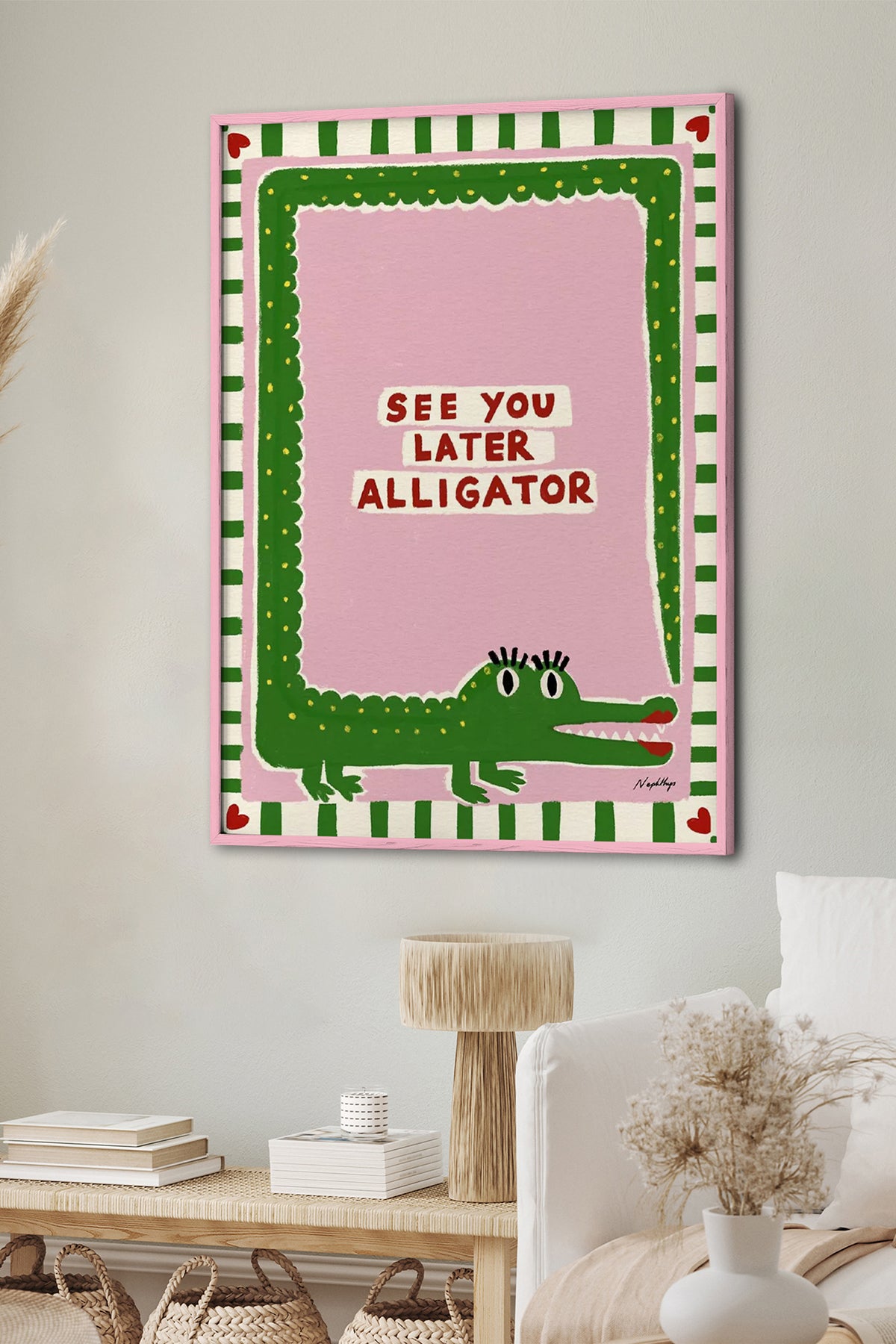 HOMEPACK Ahşap Çerçeveli Tablo Çerçeveli Poster Sanatsal Modern Duvar Dekoru BEK-8012