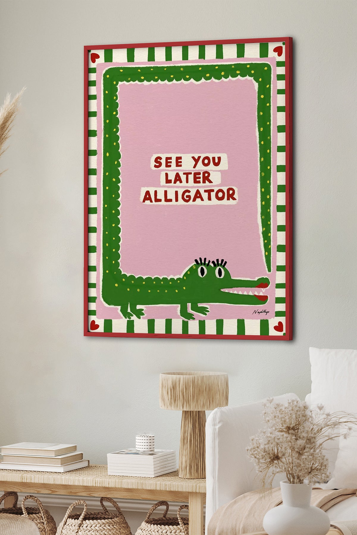 HOMEPACK Ahşap Çerçeveli Tablo Çerçeveli Poster Sanatsal Modern Duvar Dekoru BEK-8012