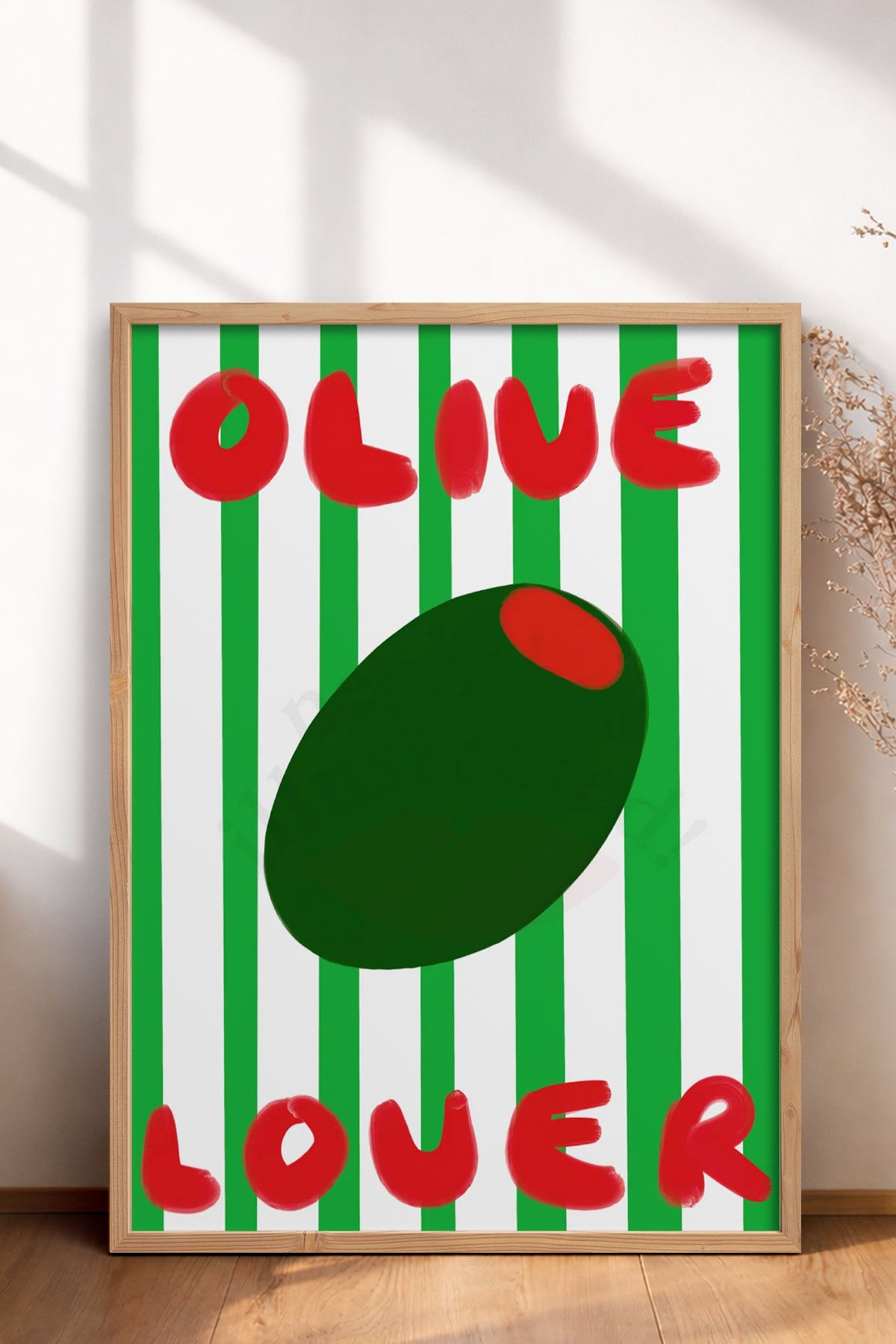 HOMEPACK Ahşap Çerçeveli Tablo Çerçeveli Poster Sanatsal Modern Duvar Dekoru BEK-8013