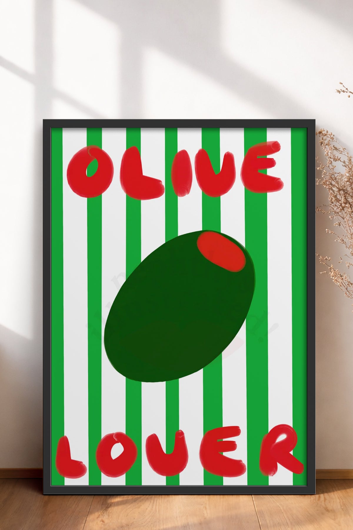 HOMEPACK Ahşap Çerçeveli Tablo Çerçeveli Poster Sanatsal Modern Duvar Dekoru BEK-8013