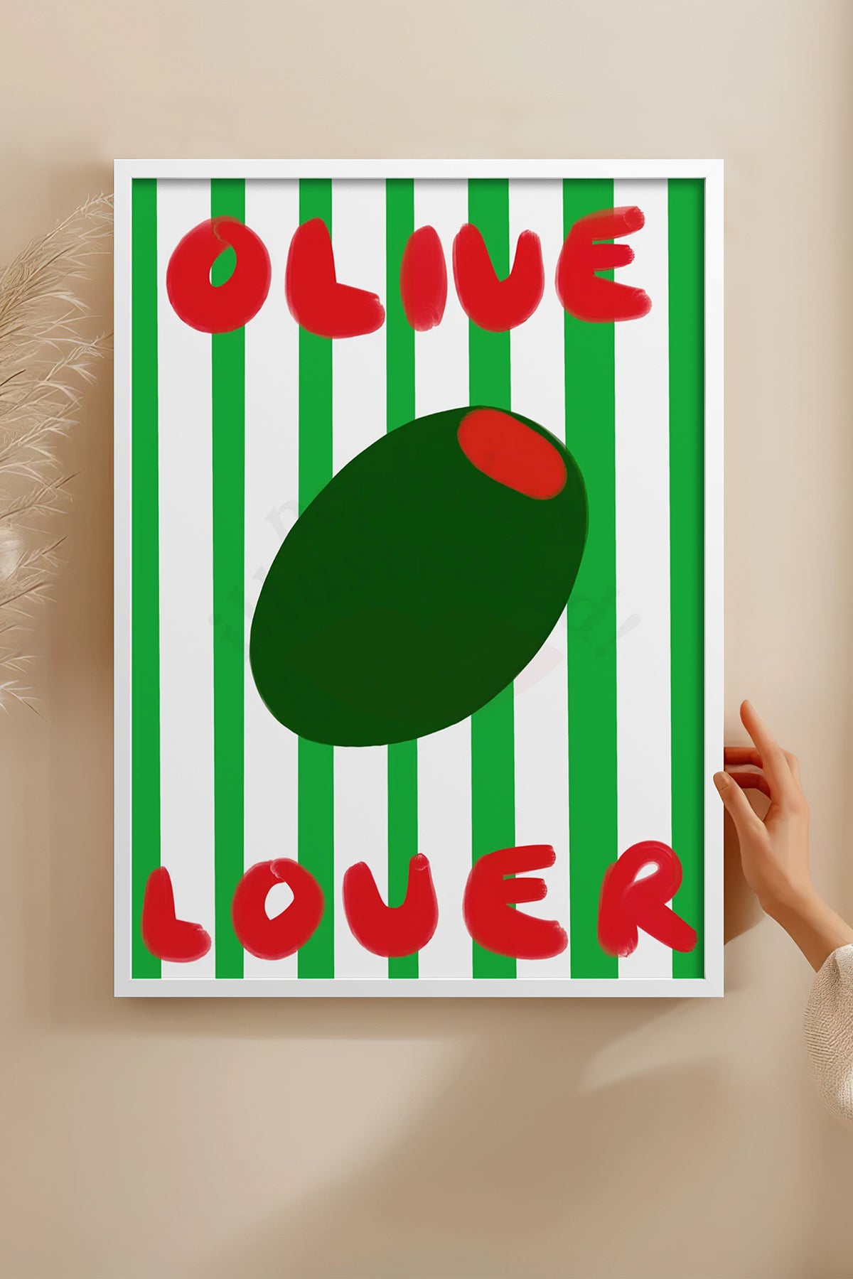 HOMEPACK Ahşap Çerçeveli Tablo Çerçeveli Poster Sanatsal Modern Duvar Dekoru BEK-8013