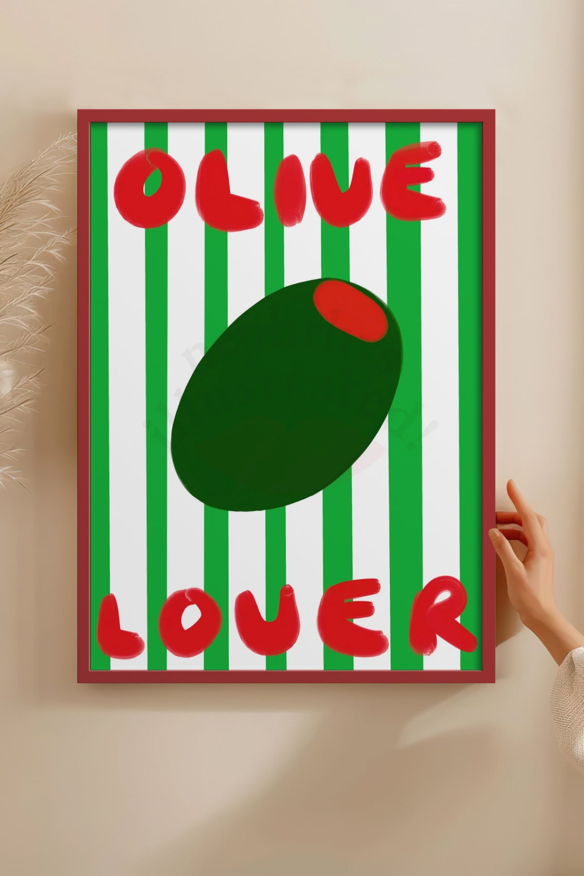 HOMEPACK Ahşap Çerçeveli Tablo Çerçeveli Poster Sanatsal Modern Duvar Dekoru BEK-8013