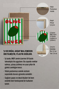HOMEPACK Ahşap Çerçeveli Tablo Çerçeveli Poster Sanatsal Modern Duvar Dekoru BEK-8013