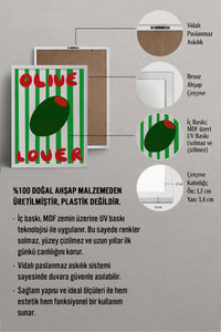 HOMEPACK Ahşap Çerçeveli Tablo Çerçeveli Poster Sanatsal Modern Duvar Dekoru BEK-8013