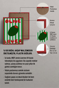 HOMEPACK Ahşap Çerçeveli Tablo Çerçeveli Poster Sanatsal Modern Duvar Dekoru BEK-8013