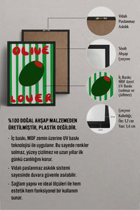 HOMEPACK Ahşap Çerçeveli Tablo Çerçeveli Poster Sanatsal Modern Duvar Dekoru BEK-8013