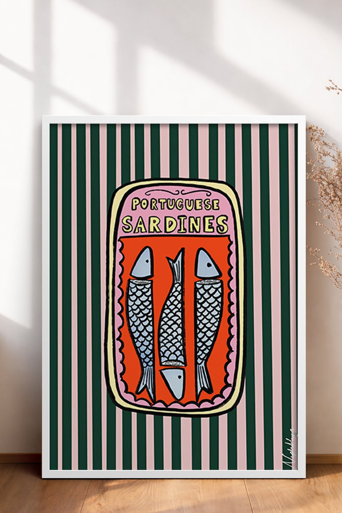 HOMEPACK Ahşap Çerçeveli Tablo Çerçeveli Poster Sanatsal Modern Duvar Dekoru BEK-8014
