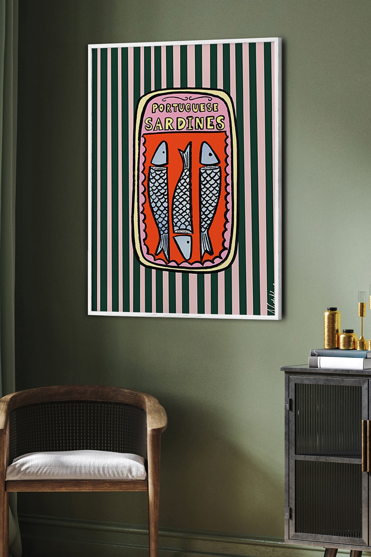 HOMEPACK Ahşap Çerçeveli Tablo Çerçeveli Poster Sanatsal Modern Duvar Dekoru BEK-8014