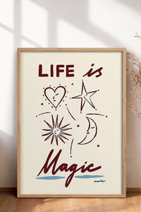 HOMEPACK Ahşap Çerçeveli Tablo Çerçeveli Poster Sanatsal Modern Duvar Dekoru BEK-8015