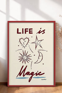 HOMEPACK Ahşap Çerçeveli Tablo Çerçeveli Poster Sanatsal Modern Duvar Dekoru BEK-8015